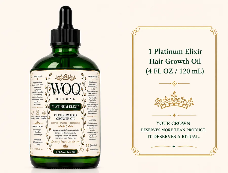 Platinum Elixir — Hair Growth Oil — Evergreen Ritual 🍃